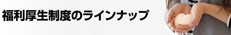 福利厚生制度のラインナップ